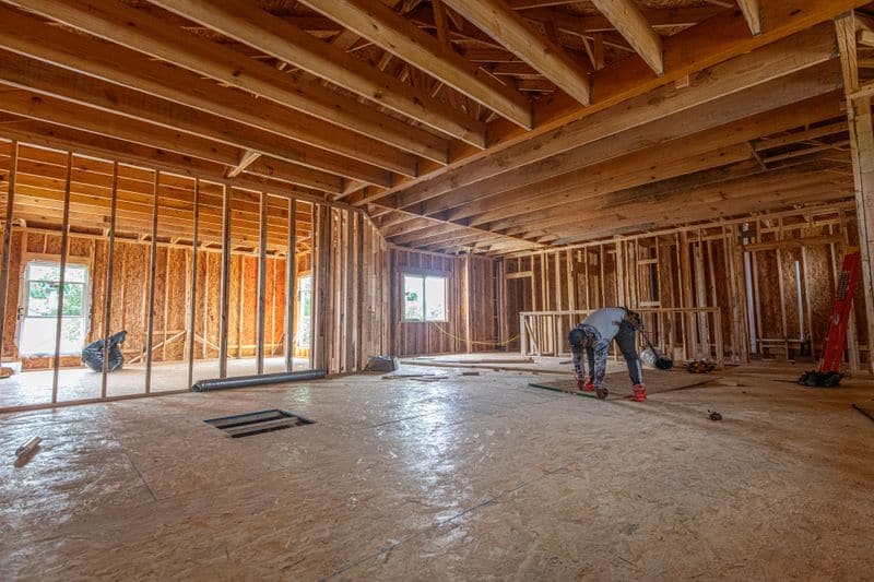 New home construction on the Oregon Coast