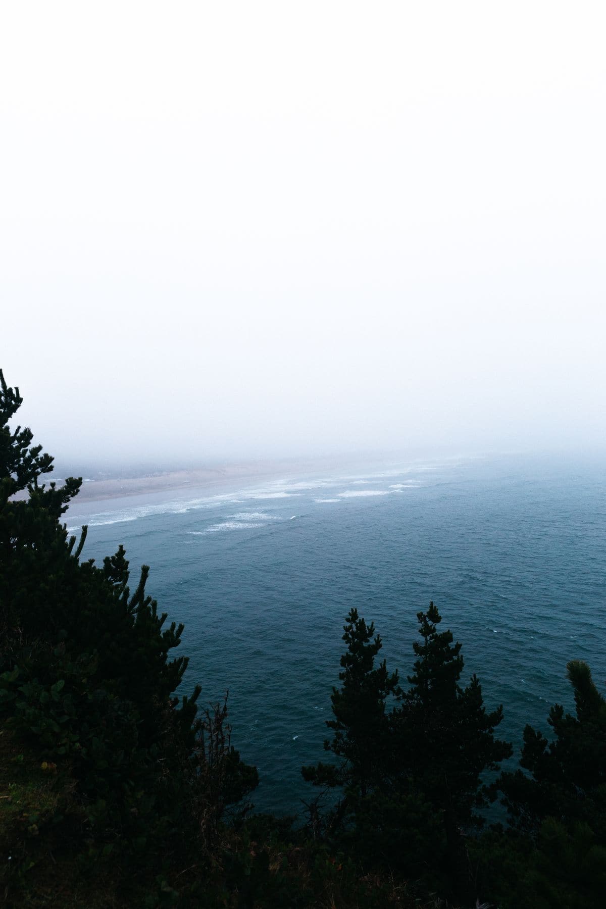 Oregon Coast sunset over the Pacific Ocean near Lincoln County